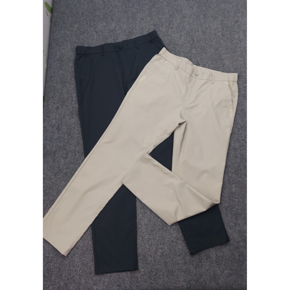 Lot 2 JACK ARCHER Jetsetter Pants Mens 33x32 Deep Blue Stone Chino Straight Tech